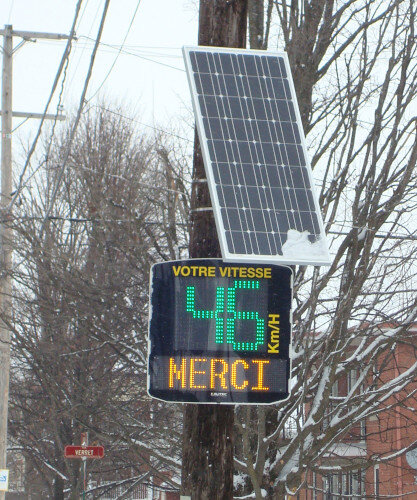 Radar pédagogique afficheur de vitesse - Signalisation Kalitec