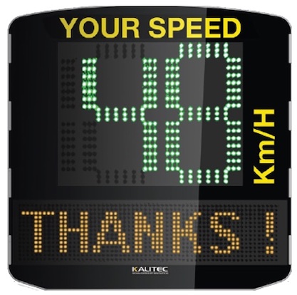 Produit - Signalisation intelligente - Afficheur de vitesse - Kalitec